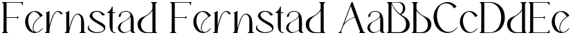 Fernstad Fernstad font