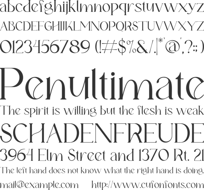 Fernstad font preview