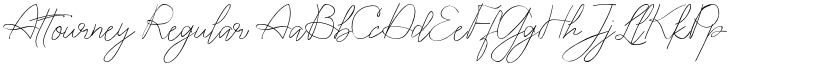 Attourney Regular font