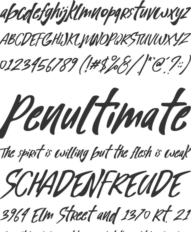 Blank Magic font preview