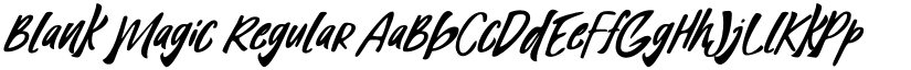 Blank Magic Regular font