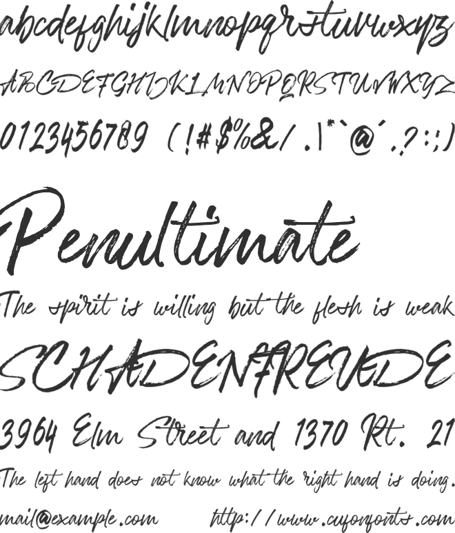 Bentoll font preview