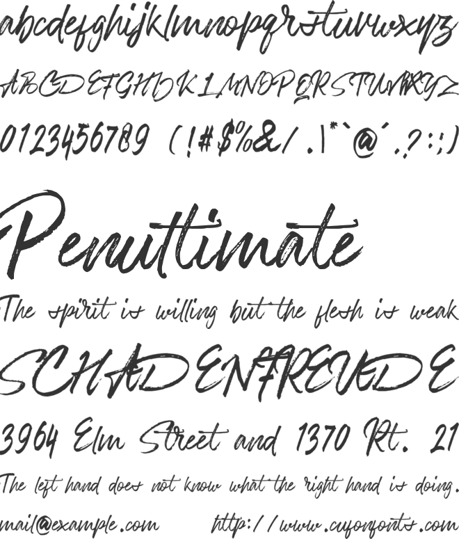 Bentoll font preview