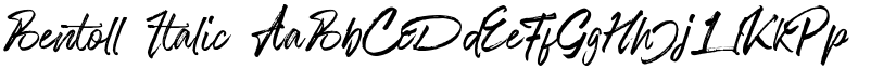 Bentoll font download