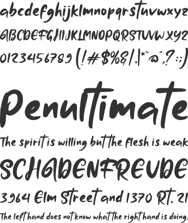 Wulantika font preview