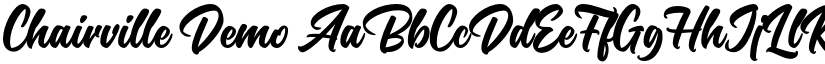 Chairville Demo font