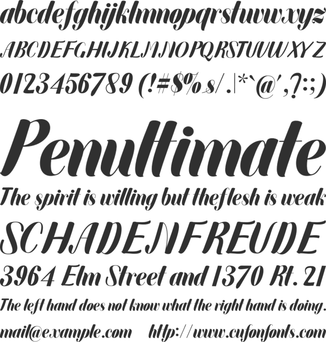 Quikerty font preview