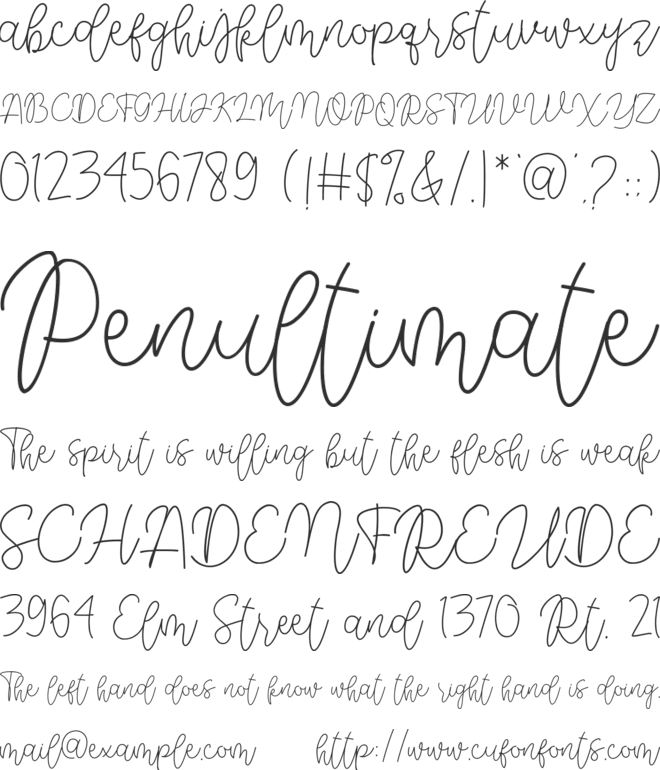 Dream Miracless font preview