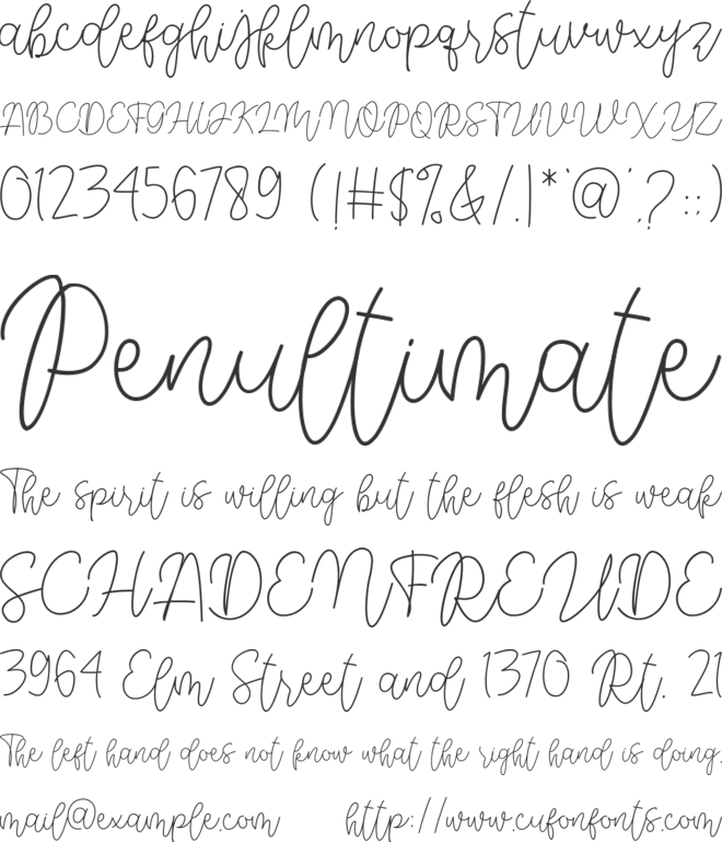 Dream Miracless font preview