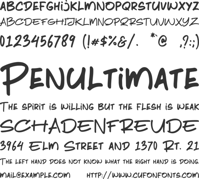 Pimp My Cities font preview