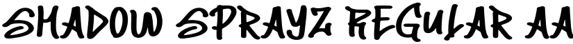 Shadow Sprayz Regular font