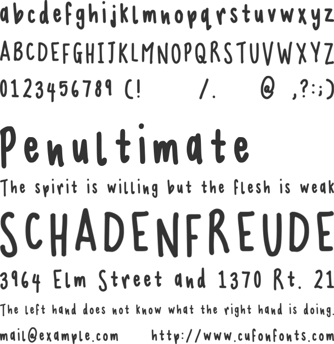 Dreamers font preview