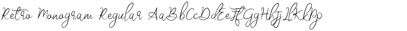 Retro Monogram font download