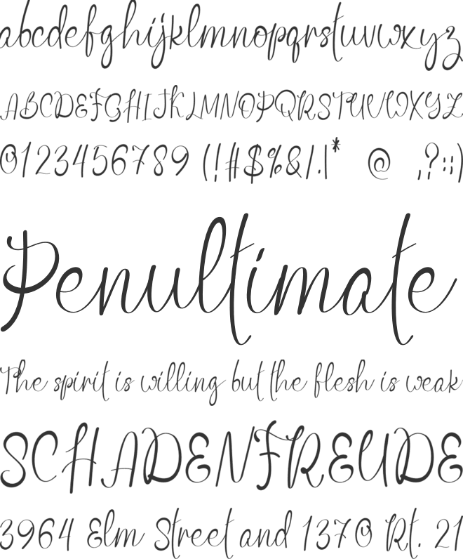 Bobolink font preview