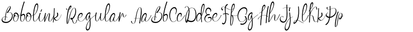 Bobolink Regular font