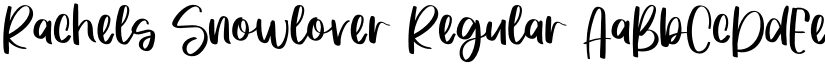 Rachels Snowlover Regular font