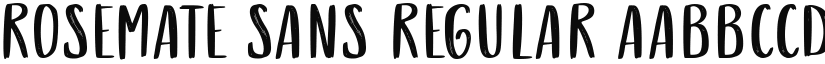 Rosemate Sans Regular font