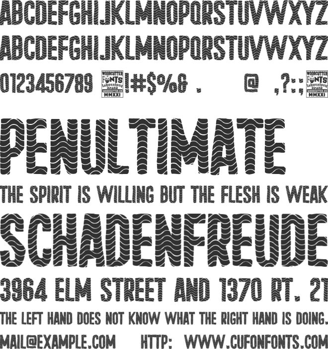 Tejero Waves Club font preview