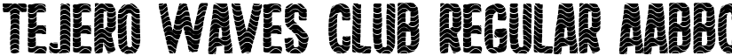 Tejero Waves Club Regular font
