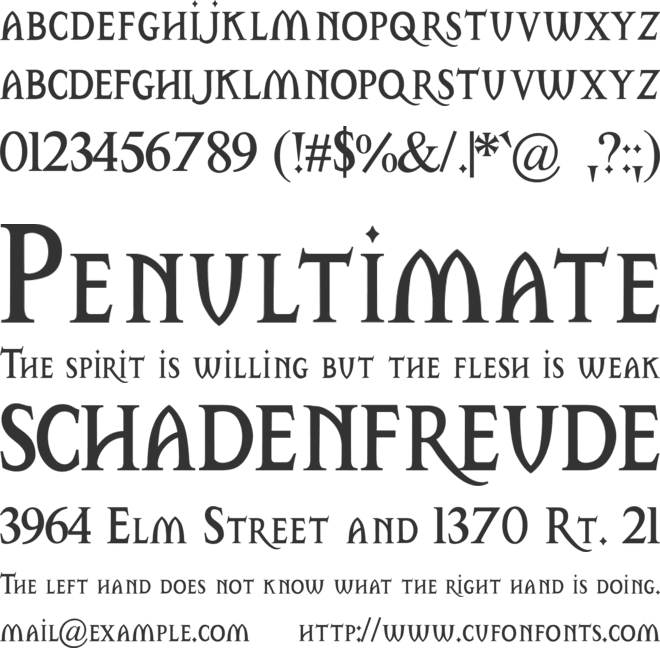 grim reaper font preview