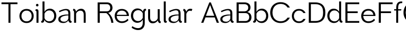 Toiban Regular font