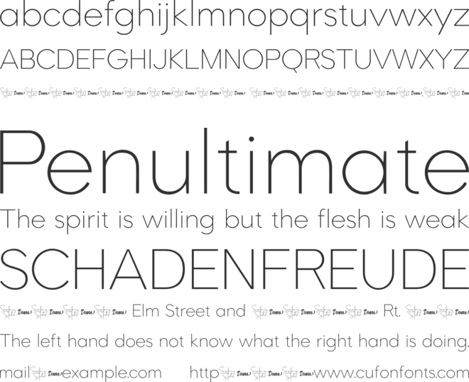 Romela font preview