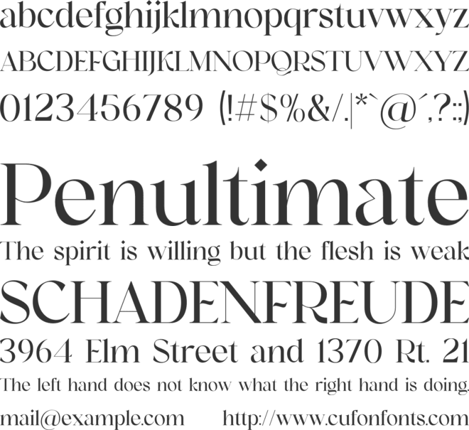 Highbary Sunfest font preview