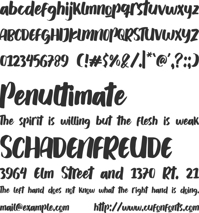 Batok Galeng font preview