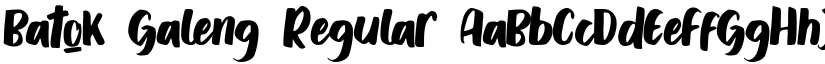Batok Galeng Regular font