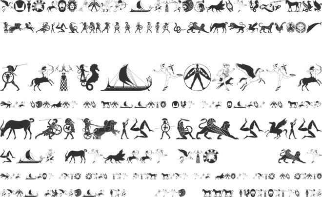 Mythical & Hoplite Noogies font preview