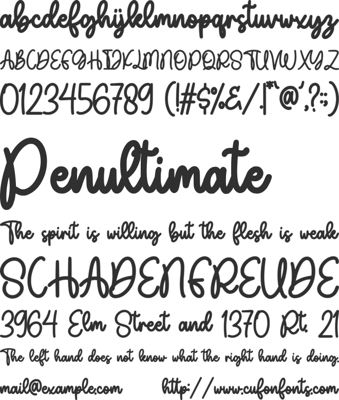 Gabydream font preview