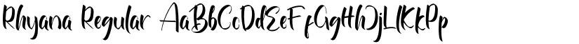 Rhyana Regular font