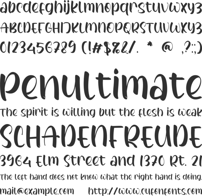 Finley Emery font preview