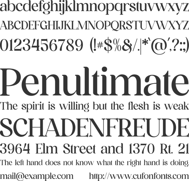 esthetique font preview