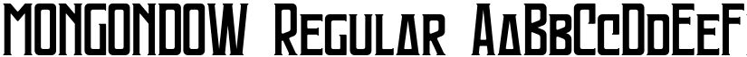 MONGONDOW font download