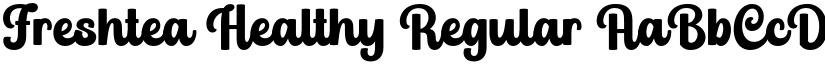 Freshtea Healthy Regular font