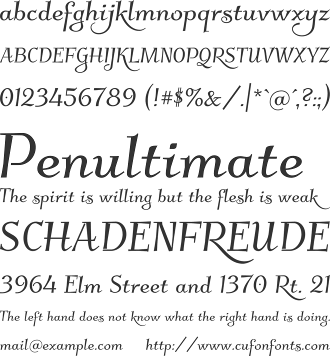 Kleymisska font preview