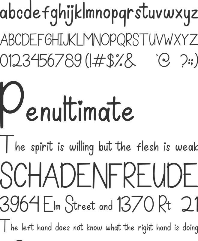 Hello_Graduation_Sans font preview
