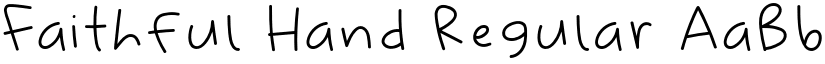 Faithful Hand font download