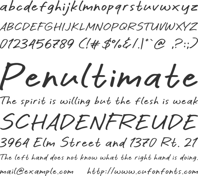 Alvifont font preview