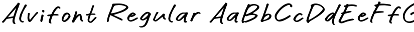 Alvifont Regular font