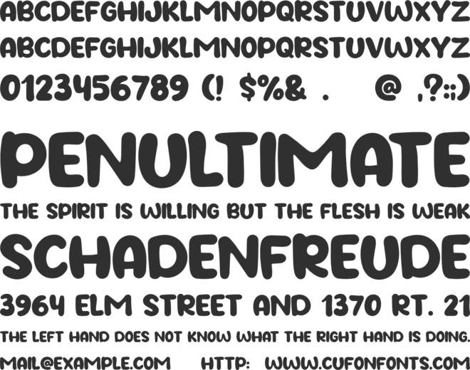 Apple Days font preview