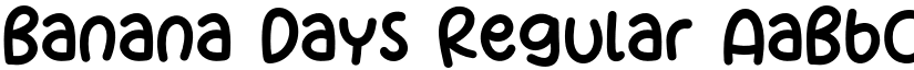 Banana Days Regular font