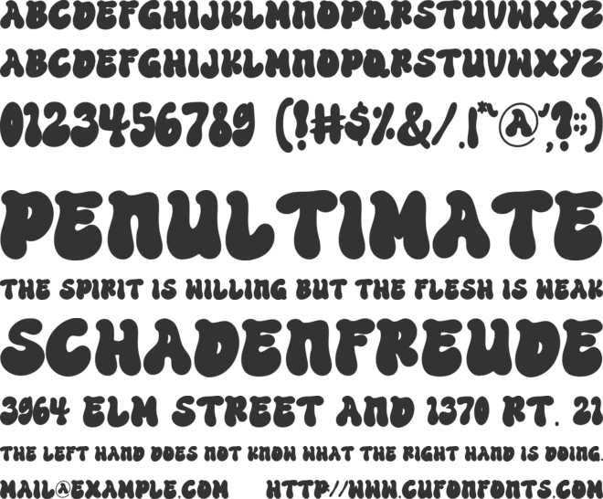 Stay Groov font preview