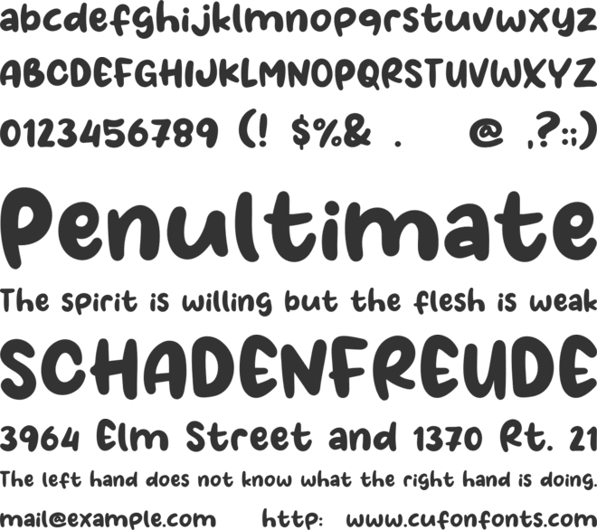 Orange Days font preview