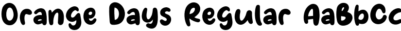 Orange Days Regular font