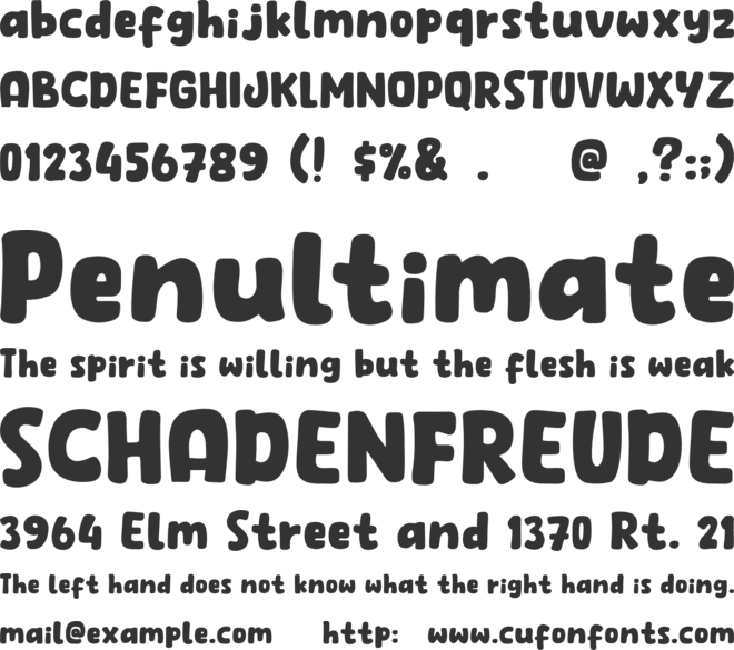 Fresh Steak font preview