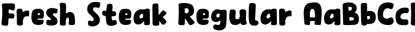 Fresh Steak Regular font