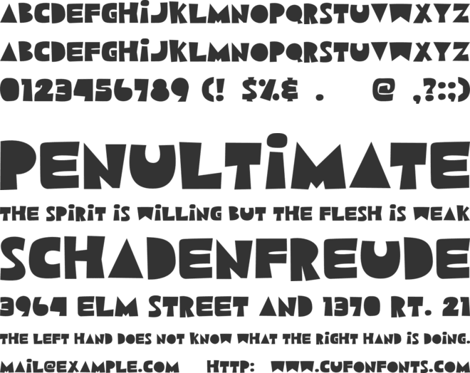 Melon Pudding font preview