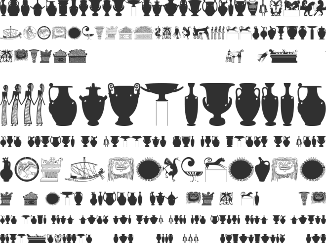 Greek Art font preview